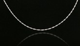 Italian Silver Singapore Twisted Chain Necklace